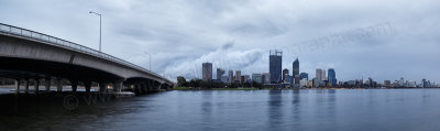 Perth and the Swan River at Sunrise, 23rd May 2014