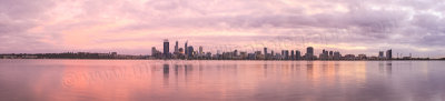 Perth and the Swan River at Sunrise, 26th May 2014