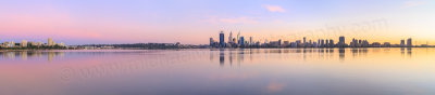 Perth and the Swan River at Sunrise, 30th May 2014