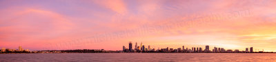 Perth and the Swan River at Sunrise, 7th June 2014