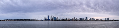 Perth and the Swan River at Sunrise, 8th June 2014