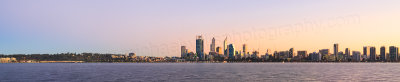 Perth and the Swan River at Sunrise, 16th June 2014