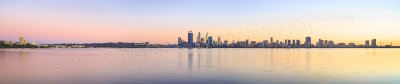 Perth and the Swan River at Sunrise, 3rd July 2014