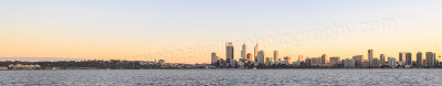 Perth and the Swan River at Sunrise, 4th July 2014