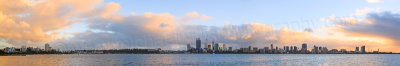 Perth and the Swan River at Sunrise, 8th July 2014