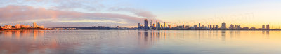 Perth and the Swan River at Sunrise, 9th July 2014