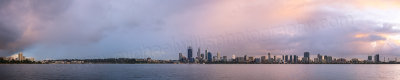Perth and the Swan River at Sunrise, 15th July 2014