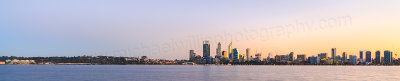 Perth and the Swan River at Sunrise, 18th July 2014