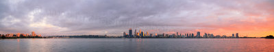 Perth and the Swan River at Sunrise, 23rd July 2014