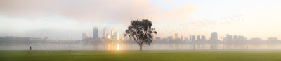 Misty Morning by the Swan River, 24th July 2014