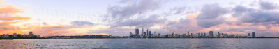 Perth and the Swan River at Sunrise, 25th July 2014