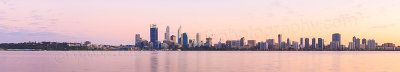 Perth and the Swan River at Sunrise, 23rd August 2014