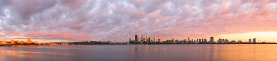 Perth and the Swan River at Sunrise, 27th August 2014