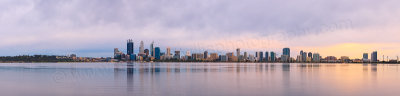 Perth and the Swan River at Sunrise, 2nd September 2014