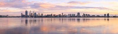 Perth and the Swan River at Sunrise, 3rd September 2014