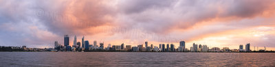 Perth and the Swan River at Sunrise, 7th September 2014