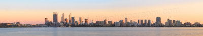 Perth and the Swan River at Sunrise, 16th September 2014