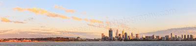Perth and the Swan River at Sunrise, 21st September 2014