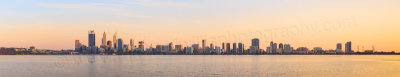 Perth and the Swan River at Sunrise, 24th September 2014