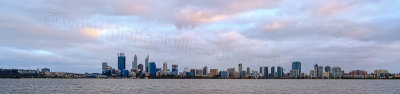 Perth and the Swan River at Sunrise, 28th September 2014