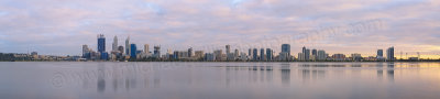 Perth and the Swan River at Sunrise, 30th September 2014