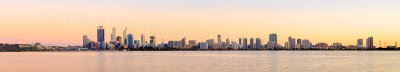Perth and the Swan River at Sunrise, 8th October 2014