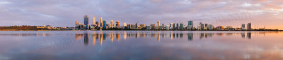 Perth and the Swan River at Sunrise, 6th October 2014