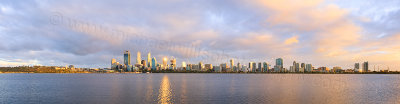 Perth and the Swan River at Sunrise, 9th October 2014