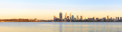 Perth and the Swan River at Sunrise, 13th October 2014