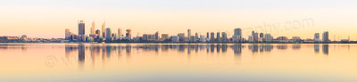 Perth and the Swan River at Sunrise, 15th October 2014