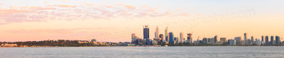 Perth and the Swan River at Sunrise, 16th October 2014