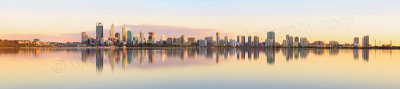 Perth and the Swan River at Sunrise, 20th October 2014