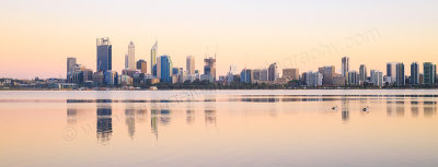 Perth and the Swan River at Sunrise, 21st October 2014
