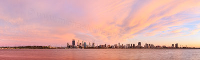 Perth and the Swan River at Sunrise, 22nd October 2014