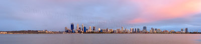 Perth and the Swan River at Sunrise, 31st October 2014