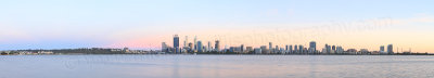 Perth and the Swan River at Sunrise, 25th November 2014