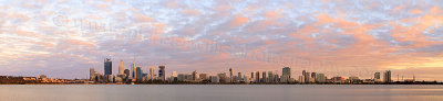 Perth and the Swan River at Sunrise, 2nd December 2014