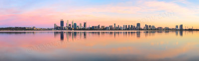 Perth and the Swan River at Sunrise, 7th December 2014