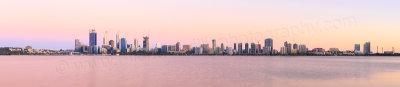 Perth and the Swan River at Sunrise, 13th December 2014
