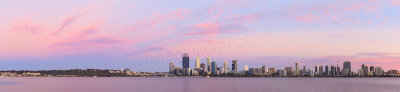 Perth and the Swan River at Sunrise, 14th December 2014