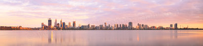 Perth and the Swan River at Sunrise, 17th December 2014