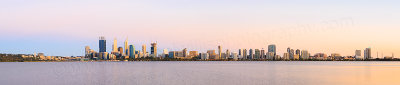 Perth and the Swan River at Sunrise, 21st December 2014