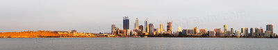 Perth and the Swan River at Sunrise, 31st December 2014