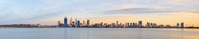 Perth and the Swan River at Sunrise, 2nd January 2015