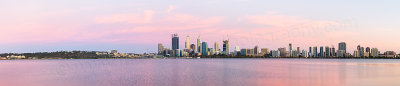 Perth and the Swan River at Sunrise, 3rd January 2015