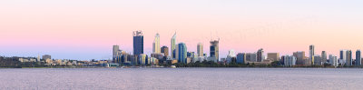 Perth and the Swan River at Sunrise, 9th January 2015