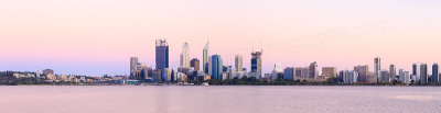Perth and the Swan River at Sunrise, 15th January 2015