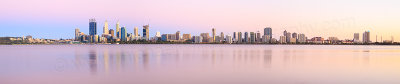 Perth and the Swan River at Sunrise, 16th January 2015