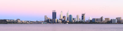 Perth and the Swan River at Sunrise, 17th January 2015