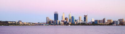 Perth and the Swan River at Sunrise, 26th January 2015